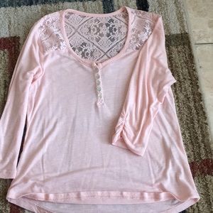 Pink lace top!